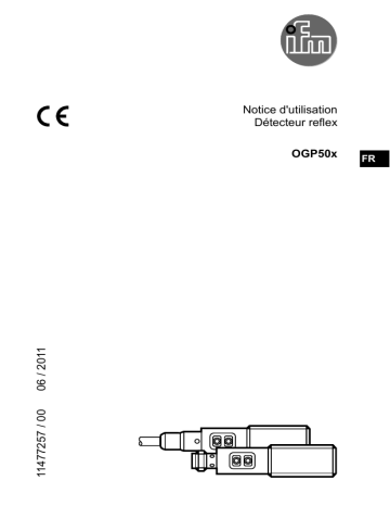 OGP503 | OGP502 | IFM OGP500 Retro-reflective sensor Mode d'emploi | Fixfr