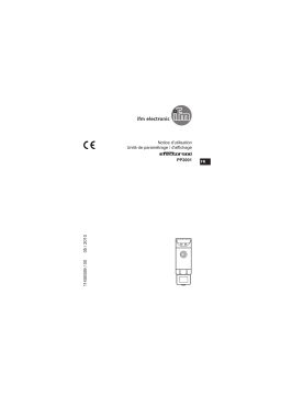 IFM PP2001 Programming/display unit Mode d'emploi