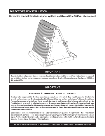 Intertherm C84DA Guide d'installation | Fixfr