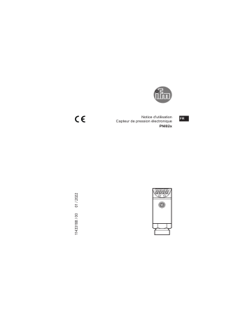 PNI024 | IFM PNI023 Pressure sensor Mode d'emploi | Fixfr