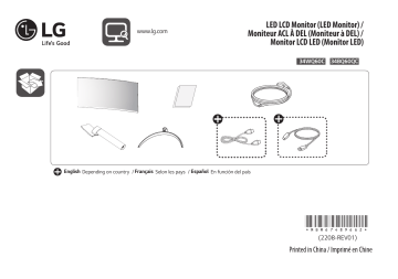 LG 34WQ60C-B Guide d'installation rapide | Fixfr