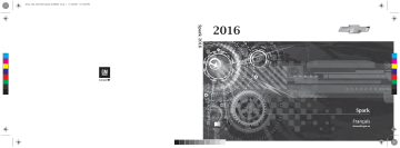 Spark 2016 | Chevrolet Spark EV 2016 Mode d'emploi | Fixfr