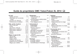 GMC Yukon 2014 Mode d'emploi