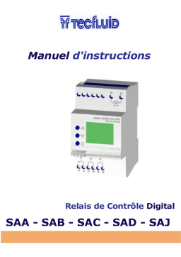 Tecfluid r-mi-saa saj Manuel utilisateur