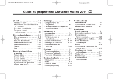 Chevrolet Malibu 2011 Mode d'emploi | Fixfr