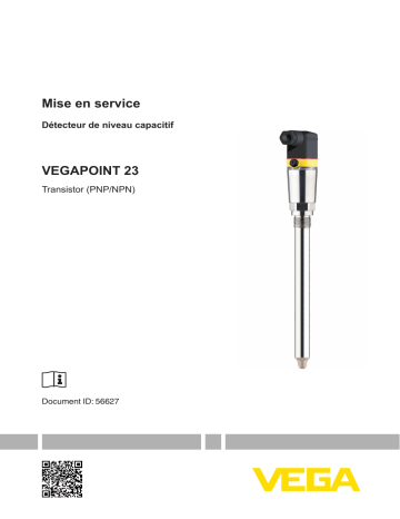 Vega VEGAPOINT 23 Compact capacitive limit switch with tube extension Mode d'emploi | Fixfr