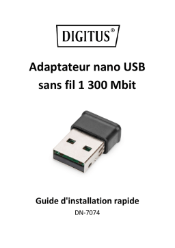 Digitus DN-7074 1300 Mbits Wireless Nano USB adapter Guide de démarrage rapide