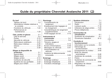 Chevrolet Avalanche 2011 Mode d'emploi | Fixfr