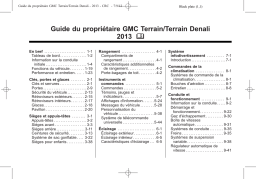 GMC Terrain 2013 Mode d'emploi