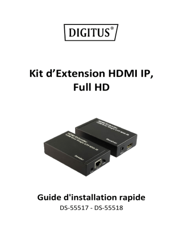 Digitus DS-55518 DIGITUS Guide de démarrage rapide | Fixfr