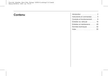 Chevrolet Suburban 2016 Mode d'emploi | Fixfr