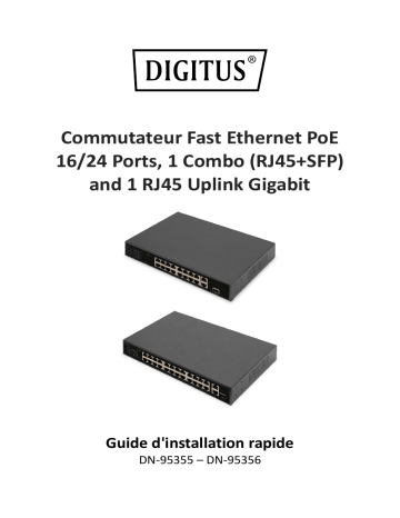 Digitus DN-95356 DIGITUS Guide de démarrage rapide | Fixfr