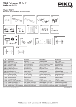 PIKO 37842 DR III Baggage Car Manuel utilisateur