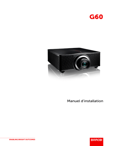 G60-W10 | G60-W7 | G LENS SUPPORT FOR 0.37-0.4:1 UST 90° | Barco G60-W8 Installation manuel | Fixfr