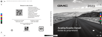 GMC Acadia 2023 Mode d'emploi | Fixfr