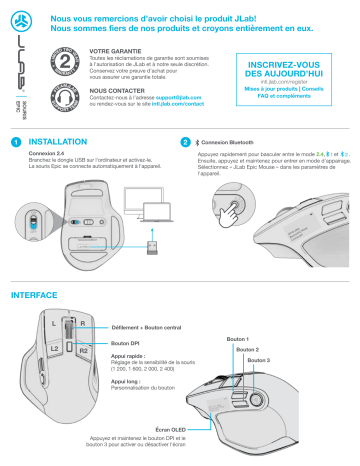 Jlab Audio Epic Mouse Manuel du propriétaire | Fixfr