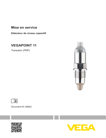 Vega VEGAPOINT 11 Ultra-compact capacitive limit switch Mode d'emploi | Fixfr