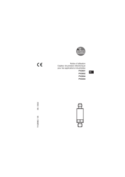 IFM PV2804 Pressure switch Mode d'emploi