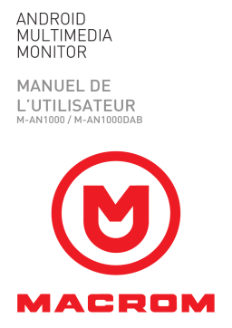 Macrom M-AN1000 DAB Manuel utilisateur