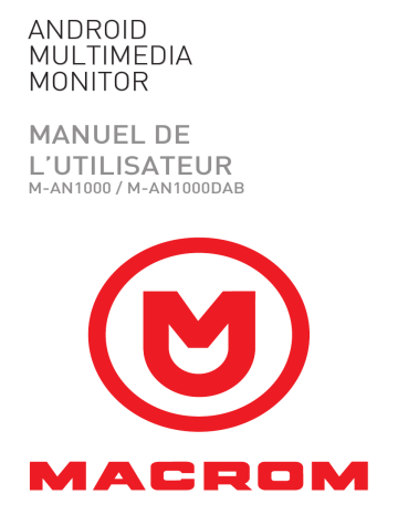 Macrom M-AN1000 DAB Manuel utilisateur | Fixfr
