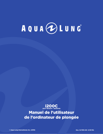 i200C NATO | Aqualung i200C Ordinateur de plongée Manuel du propriétaire | Fixfr