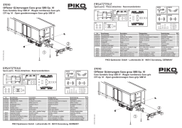 PIKO 37010 SBB VI Eaos Gondola Gray Manuel utilisateur