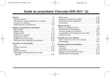 Chevrolet HHR 2011 Mode d'emploi | Fixfr