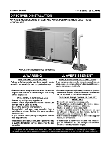 Intertherm R104HD Guide d'installation | Fixfr