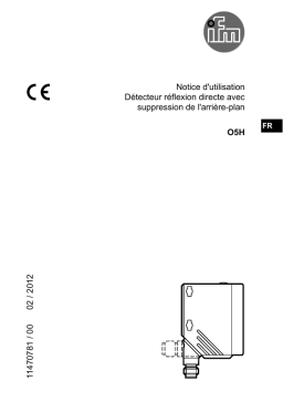 IFM O5H200 Diffuse reflection sensor Mode d'emploi