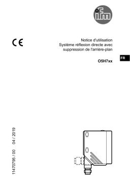 IFM O5H700 LASER diffuse reflection sensor Mode d'emploi