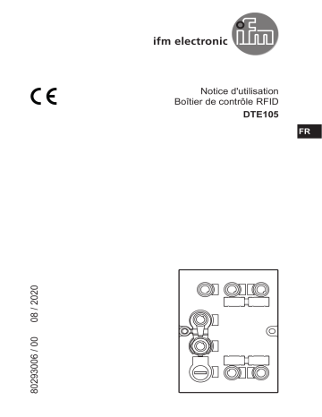 IFM DTE105 RFID evaluation unit LF/HF Mode d'emploi | Fixfr