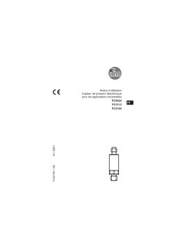 IFM PC5115 Pressure transmitter Mode d'emploi