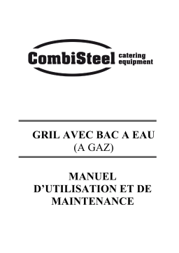 CombiSteel 7178.0505 Base 700 Gas Vapor Grill Manuel utilisateur