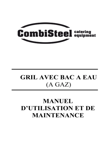 CombiSteel 7178.0505 Base 700 Gas Vapor Grill Manuel utilisateur | Fixfr