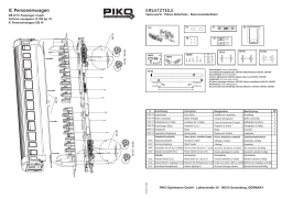 PIKO 37667 DB IV 1. Cl. Coach Apmz Manuel utilisateur