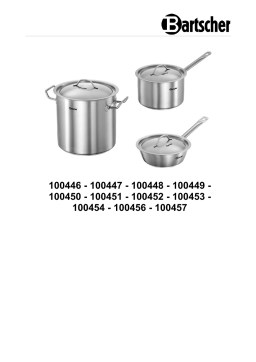 Bartscher 100457 Frying pan E240-D1 Mode d'emploi