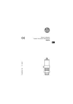 IFM PM2055 Flush pressure transmitter Mode d'emploi