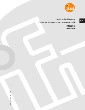 IFM RN6066 absolute singleturn single shaft encoder Mode d'emploi | Fixfr