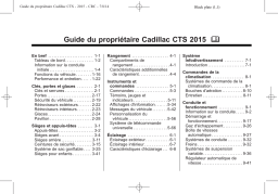 Cadillac CTS 2015 Mode d'emploi