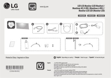 LG 29WQ600-W Guide d'installation | Fixfr