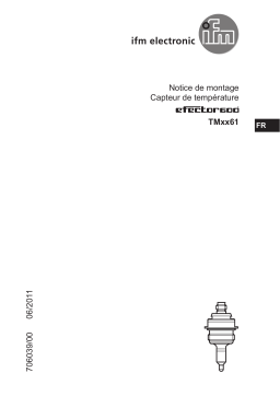 IFM TM1061 Temperature sensor Guide d'installation