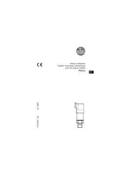 IFM PU8702 Pressure transmitter Mode d'emploi