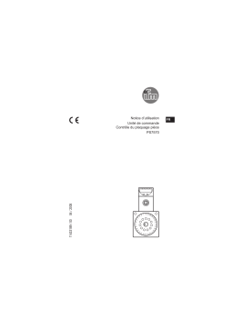 IFM PS7570 Control unit for part seat monitoring Mode d'emploi