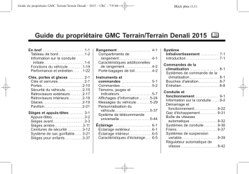 GMC Terrain 2015 Mode d'emploi | Fixfr