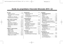 Chevrolet Silverado HD 2015 Mode d'emploi