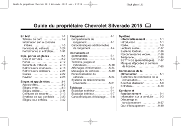 Silverado LD 2015 | Chevrolet Silverado HD 2015 Mode d'emploi | Fixfr
