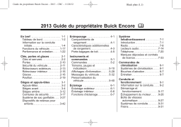 Buick Encore 2013 Mode d'emploi
