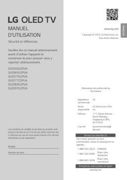 LG OLED77Z2PUA Manuel du propriétaire