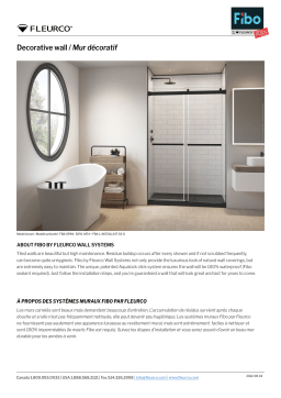 Fleurco Fibo Flex Series Alcove spécification