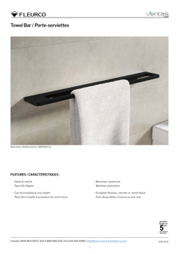 Fleurco Towel Bar spécification